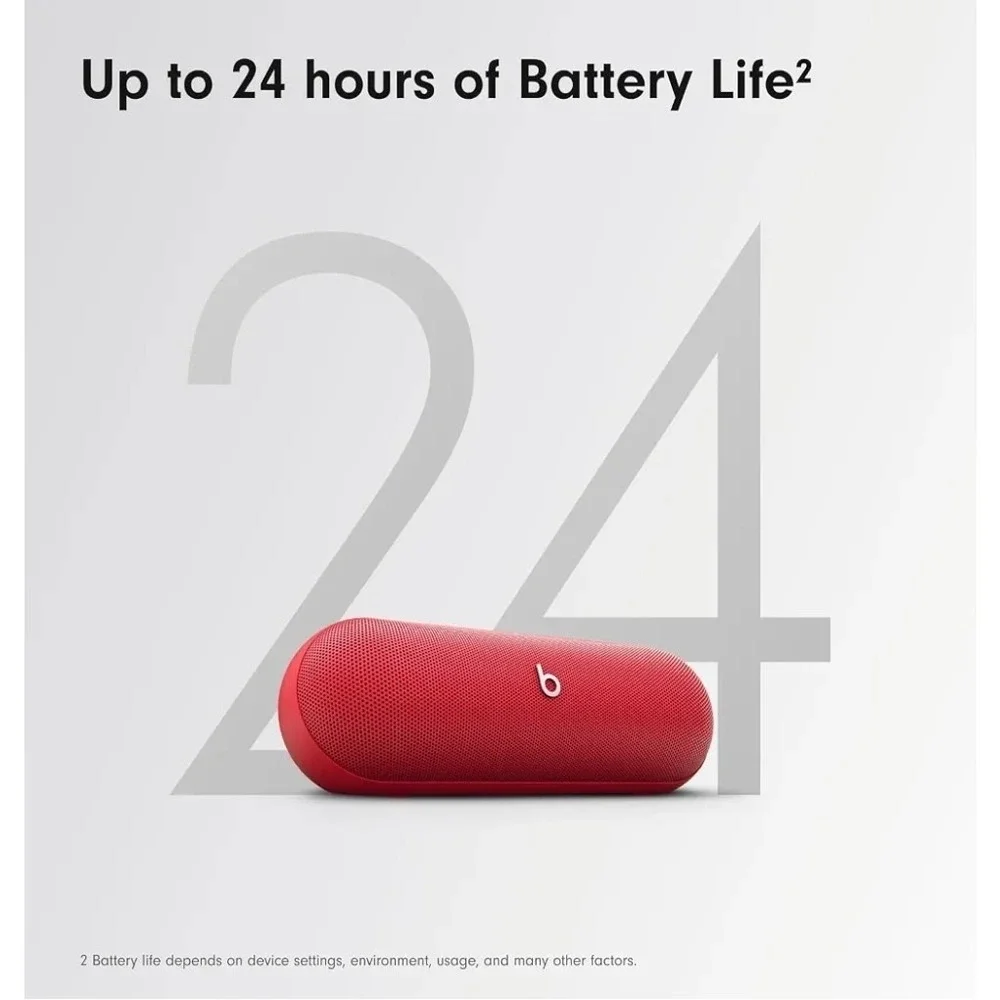 New Beats Pill Portable Wireless Bluetooth Speaker - Statement Red